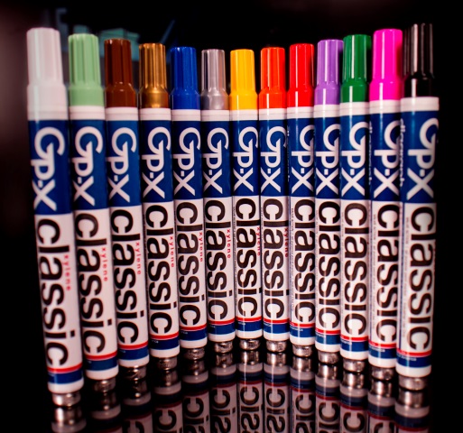 Blue Paint Markers, GP-X Classic Markers, 0968-521
